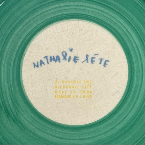 Anthropologie Nathalie Lete ceramic 10” dinner plate. - Picture 4 of 7